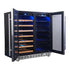 Husky Dual Door Wine Cabinet and Drink Chiller Stainless Steel - HUS-WC66B-ZY